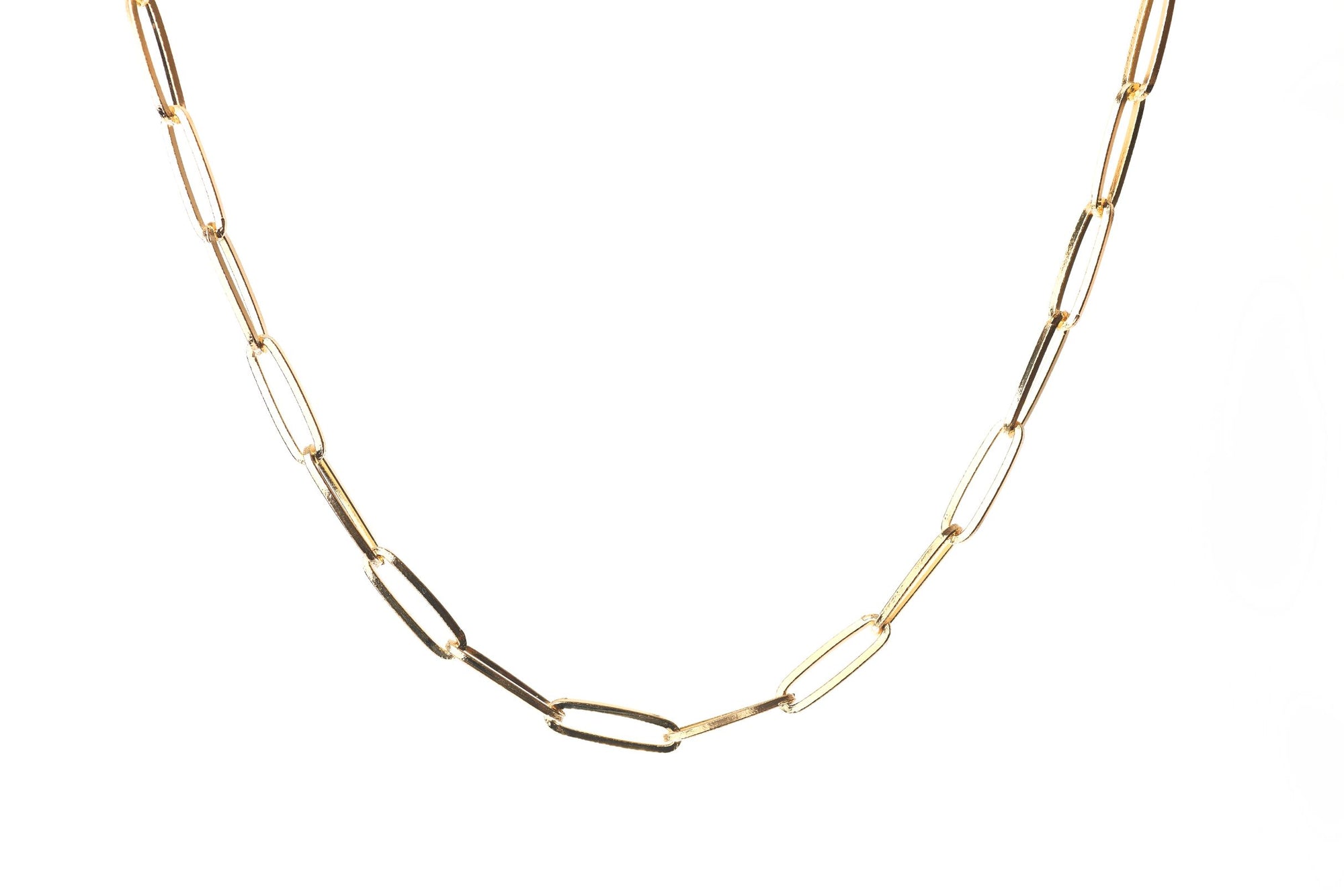 Oval Paperclip Necklace