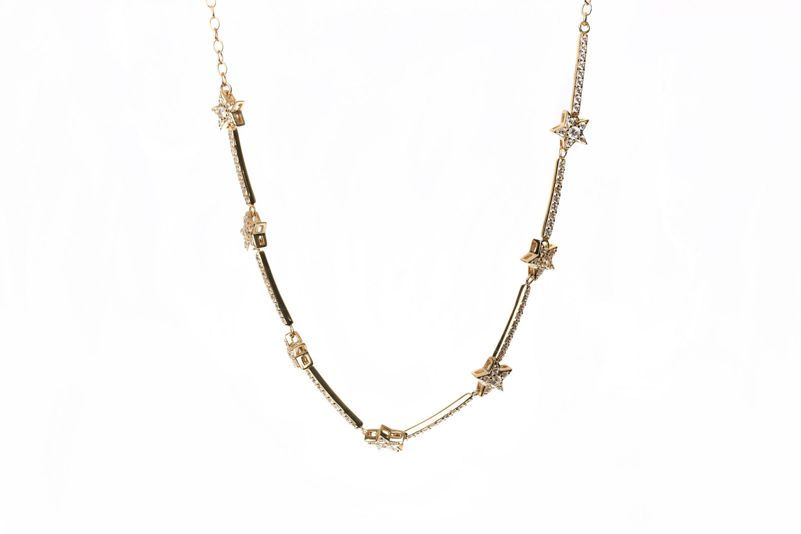 Multi Bar Star Necklace