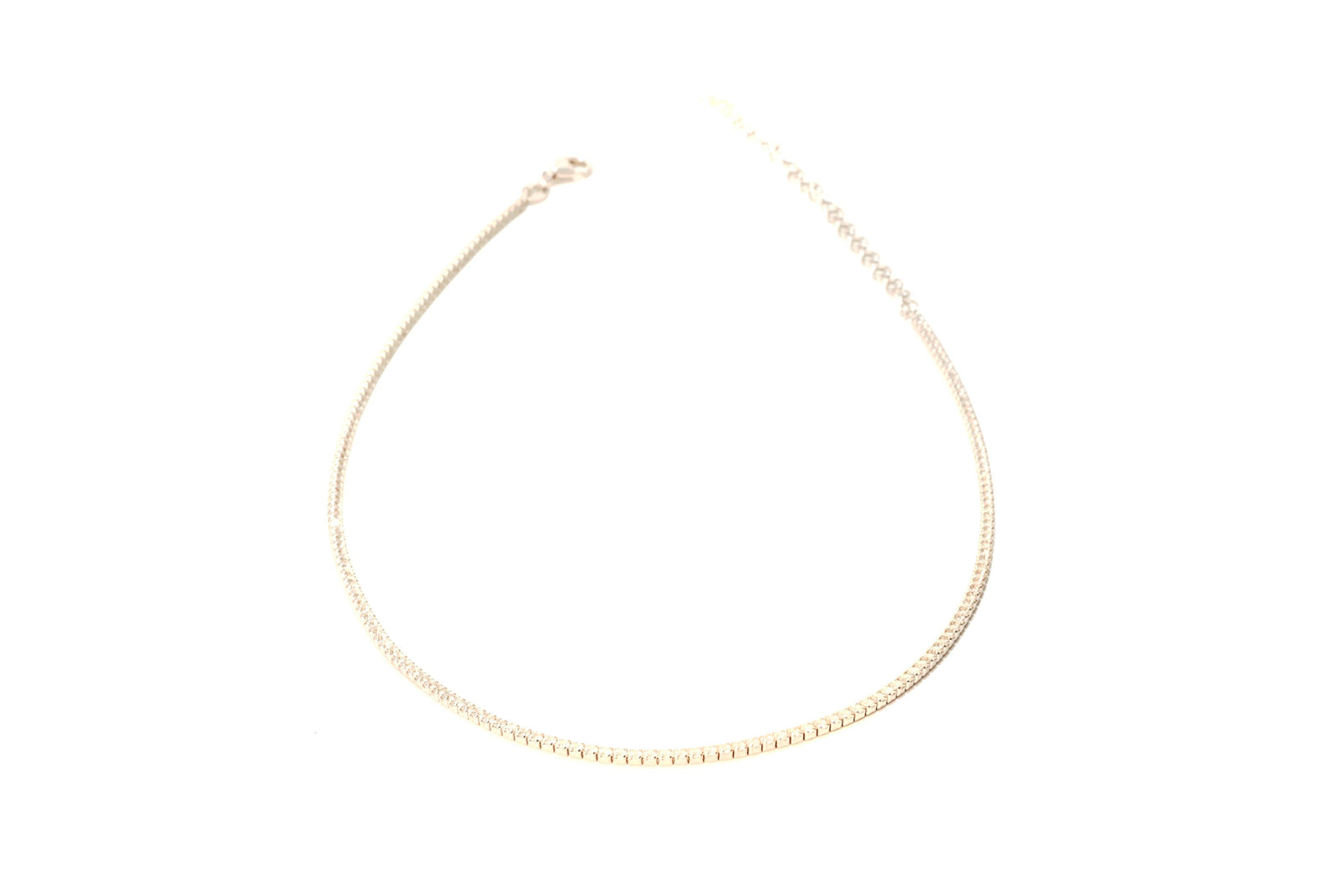 PRE-ORDER Classic Tennis Necklace Gold - 3 to 4 week delivery time (back ordered)