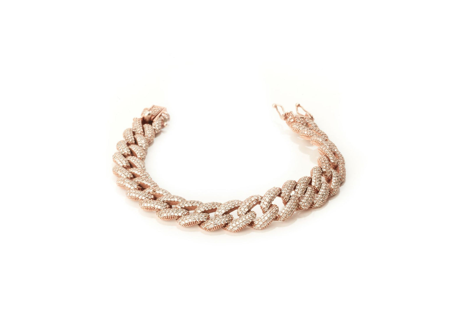 PRE-ORDER Large Cuban Link Bracelet Rose Gold