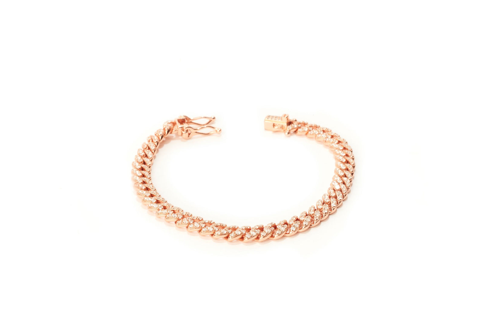 PRE ORDER Small Cuban Link Bracelet Rose Gold