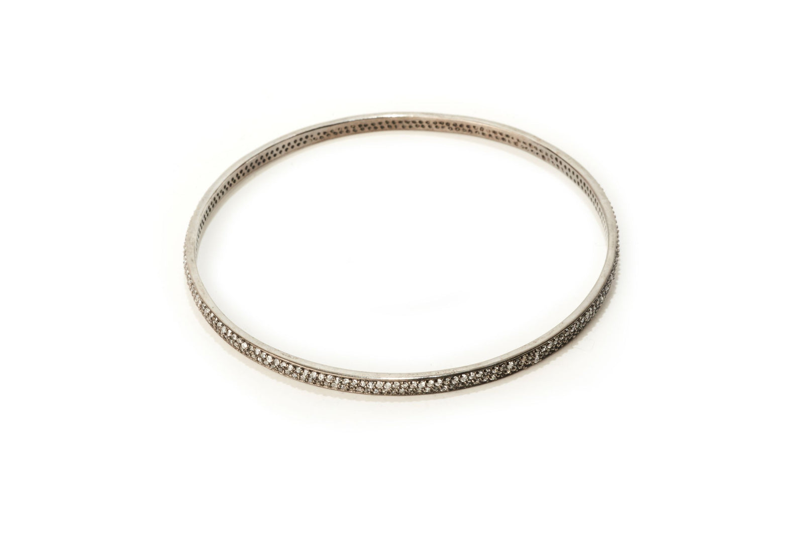 Classic Bangle Rhodium Silver