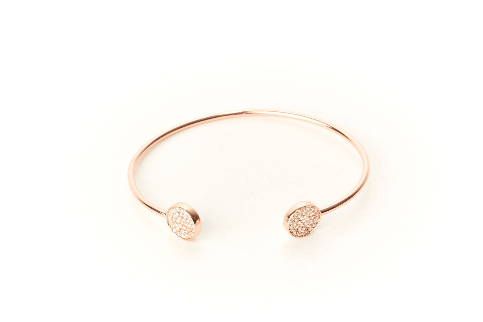 Open Circle Bangle Rose Gold