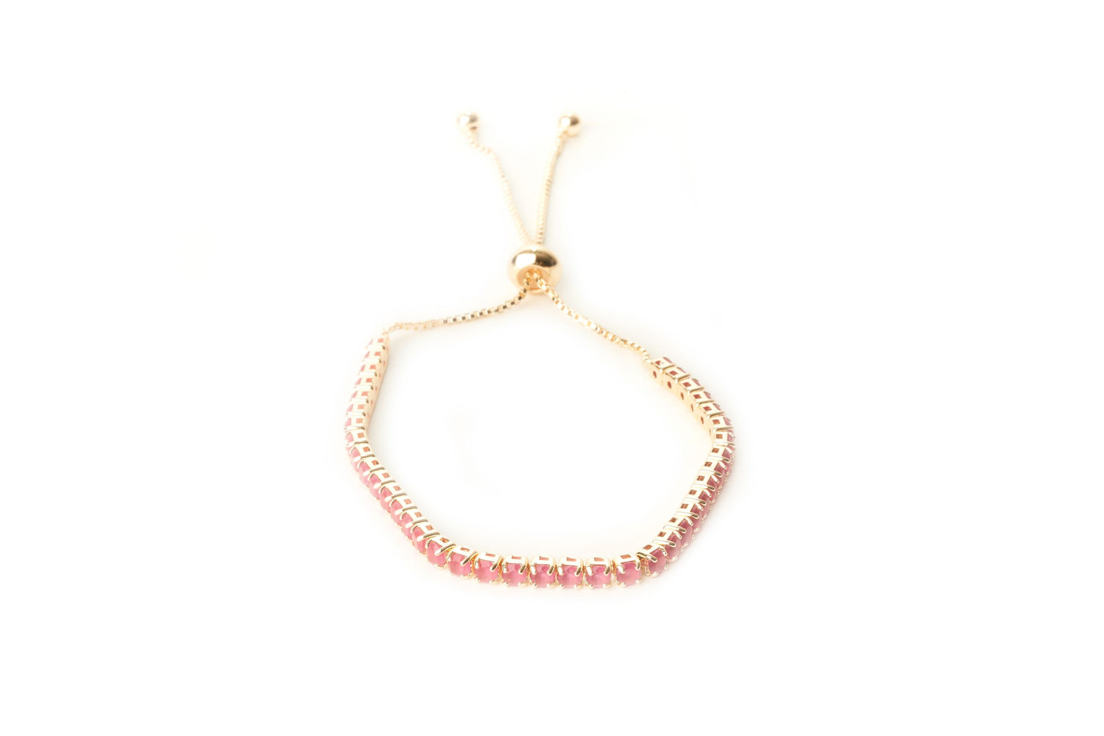 Pink Tennis Bracelet