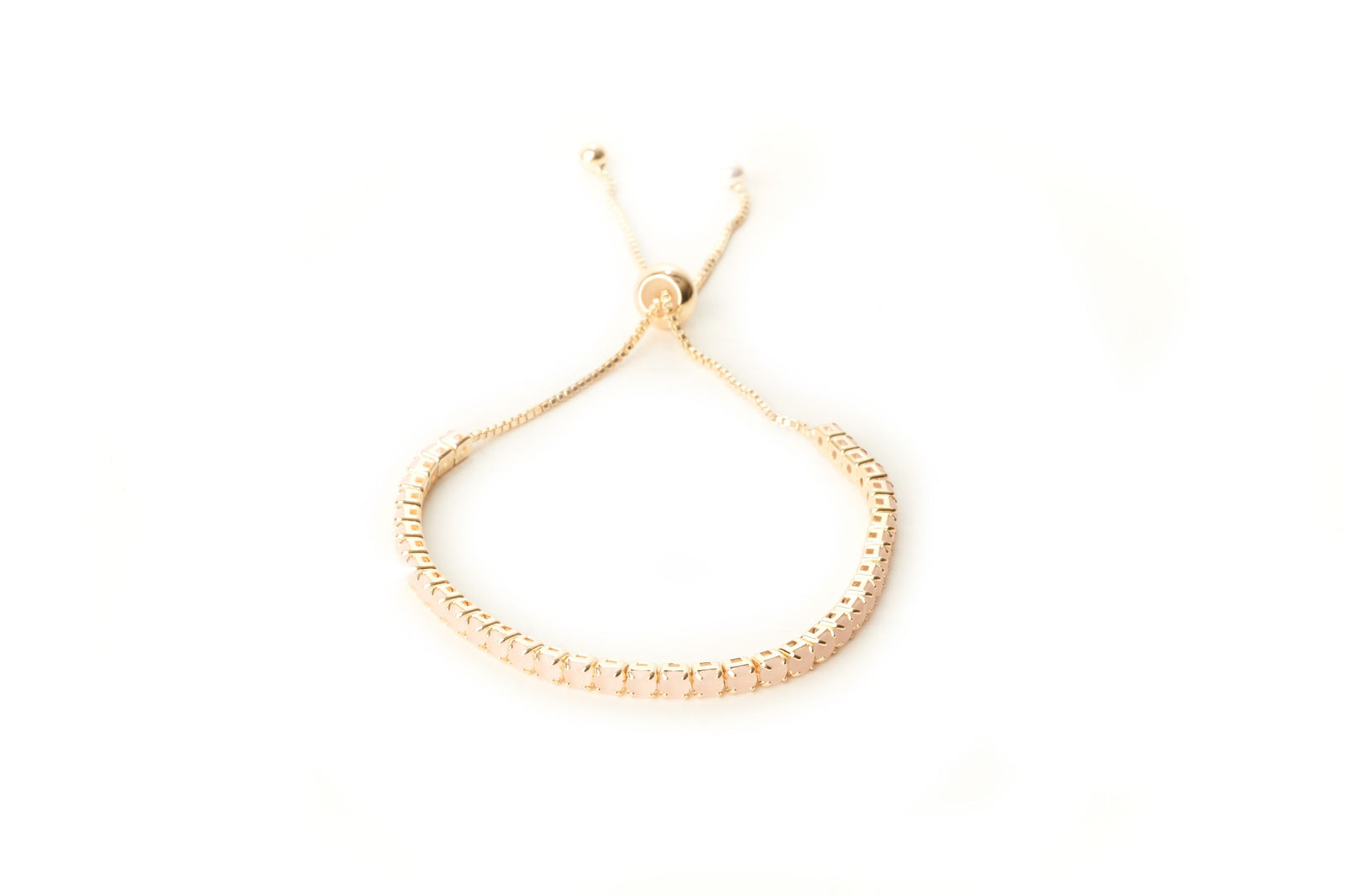 Milky White Tennis Bracelet