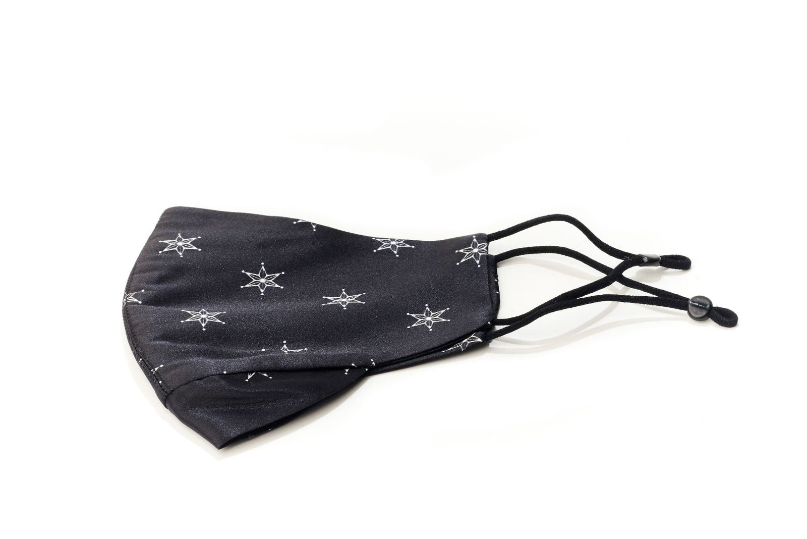 Black with Star Silk Mask