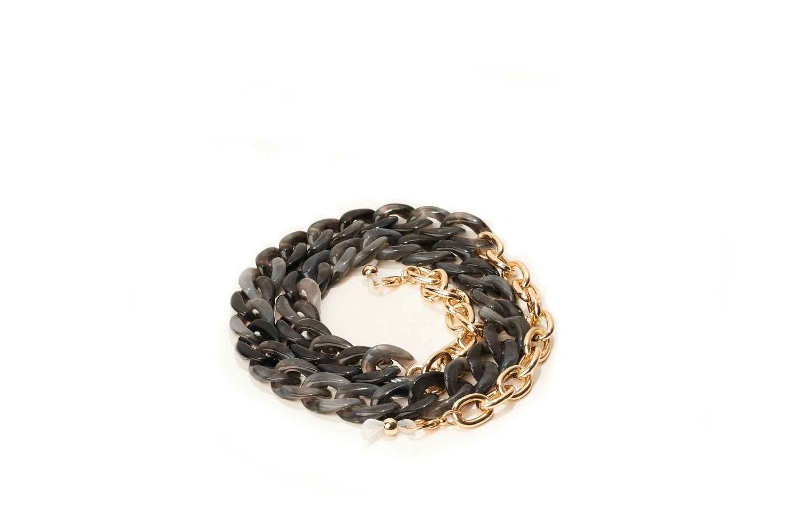 Luxe Grey Gold Mask/Glasses Chain