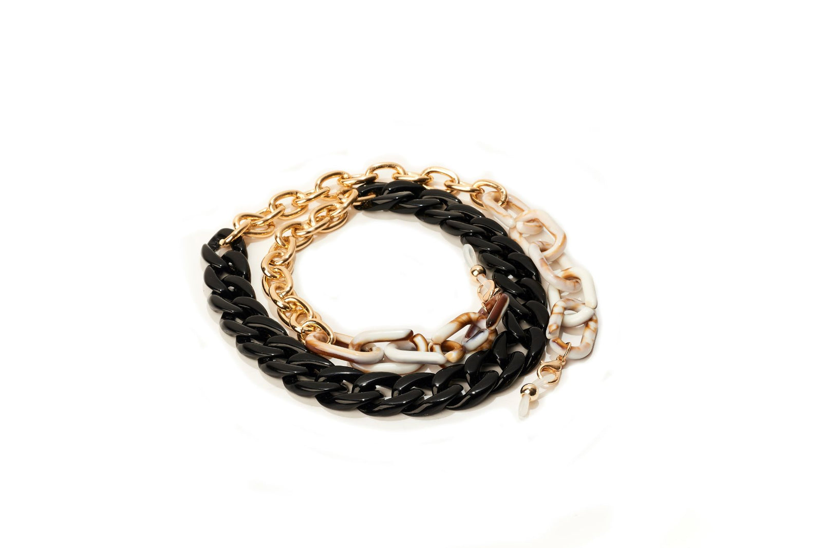 Luxe Black Gold Mask/Glasses Chain
