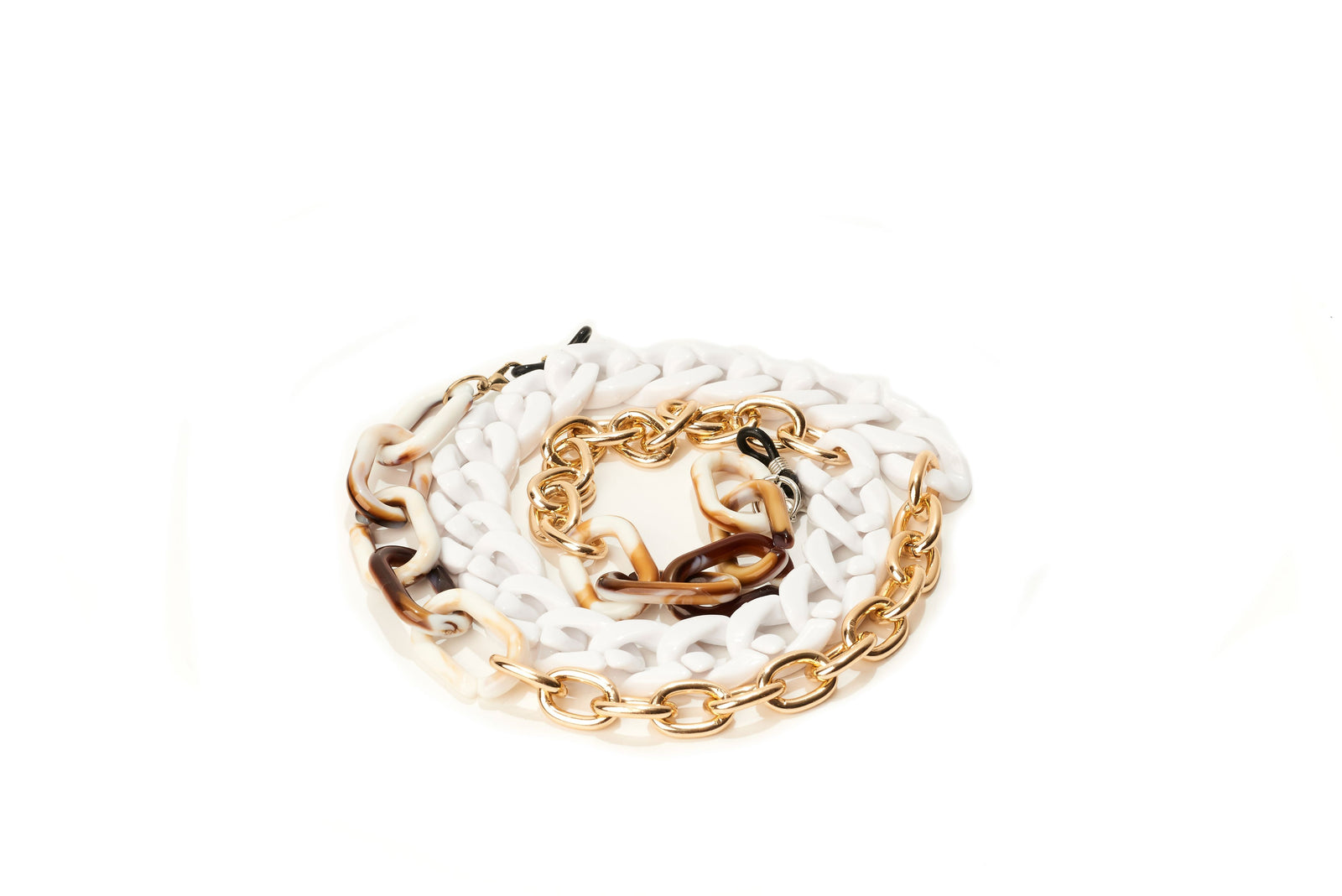 Luxe White Gold Mask/Glasses Chain