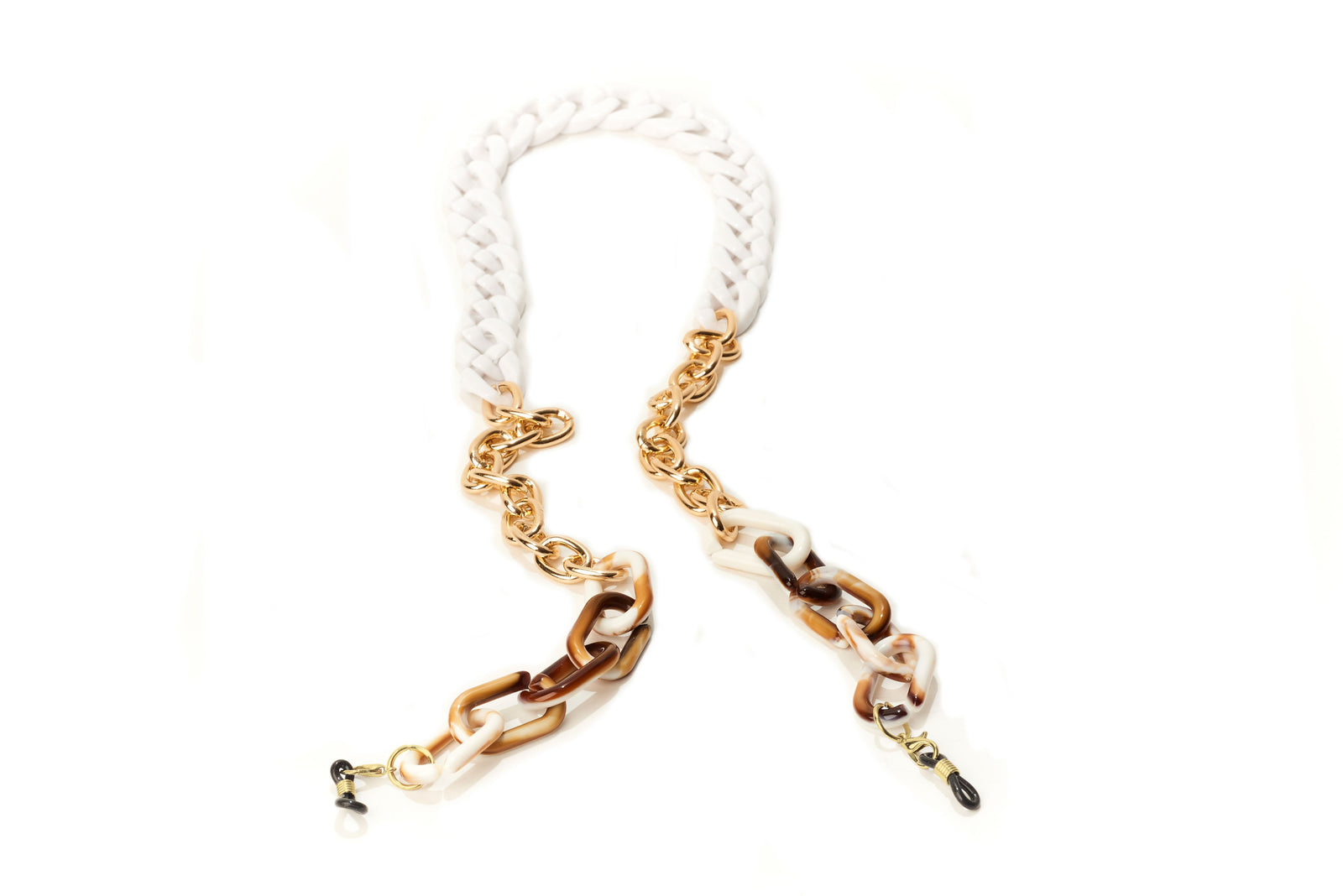 Luxe White Gold Mask/Glasses Chain