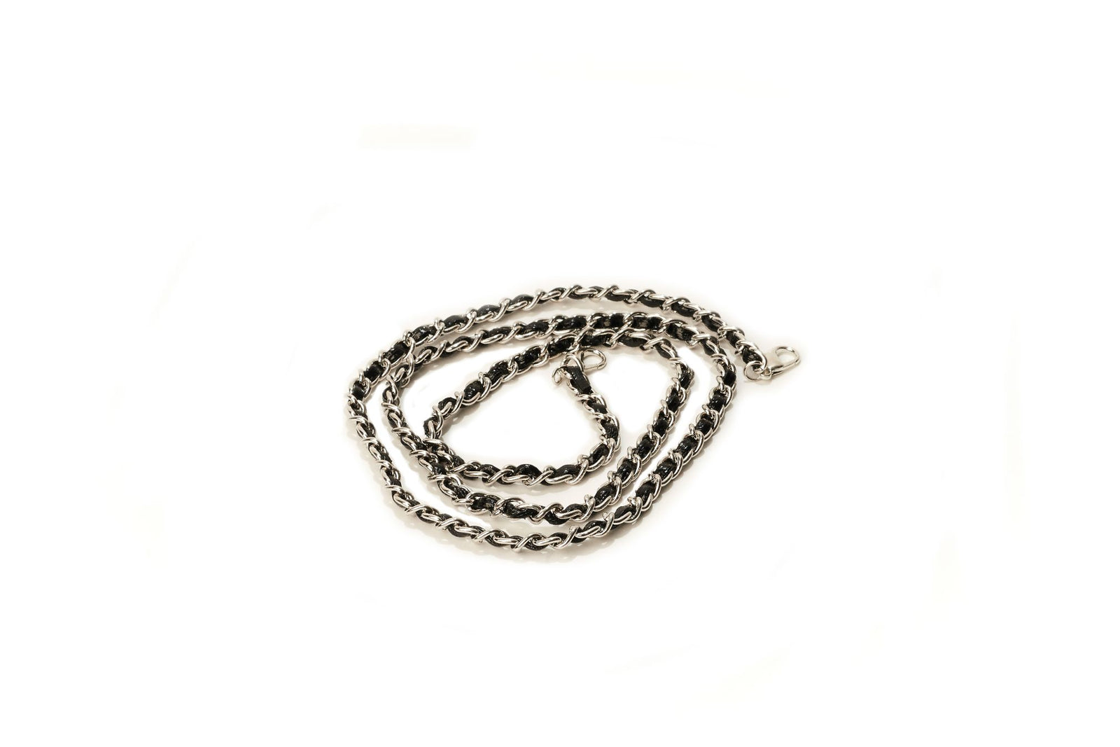 Vegan Leather Silver Mask/Glasses Chain