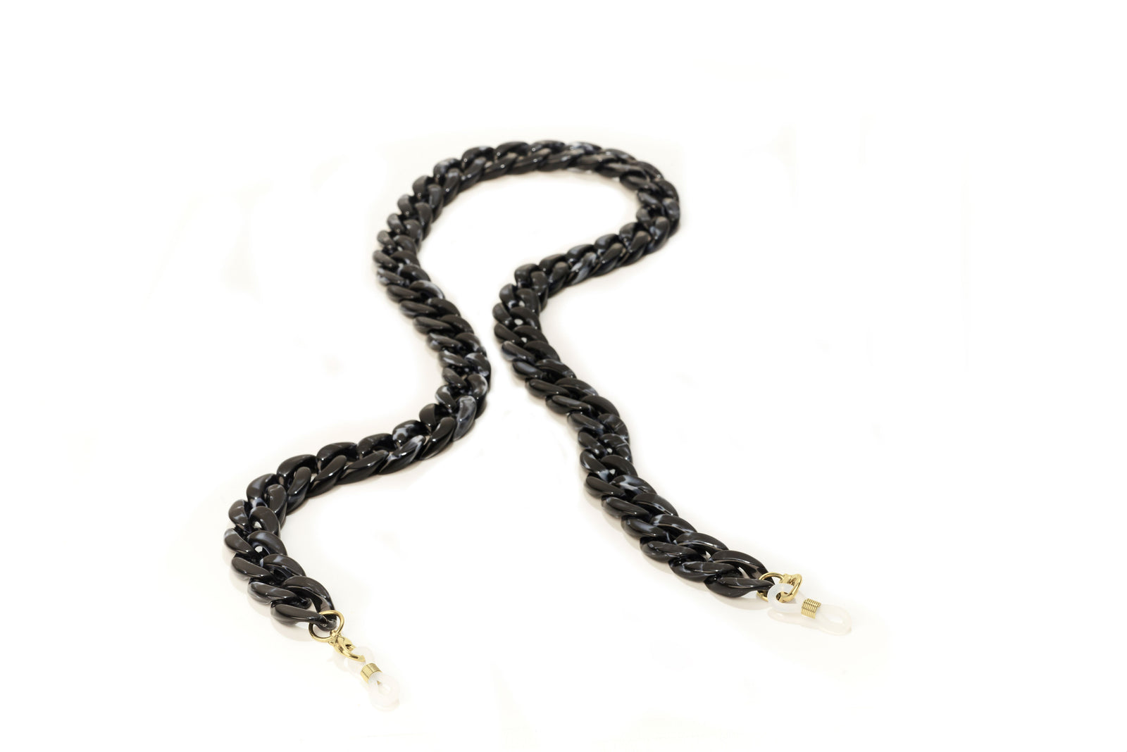 Marbliezed Black Mask/Glasses Chain