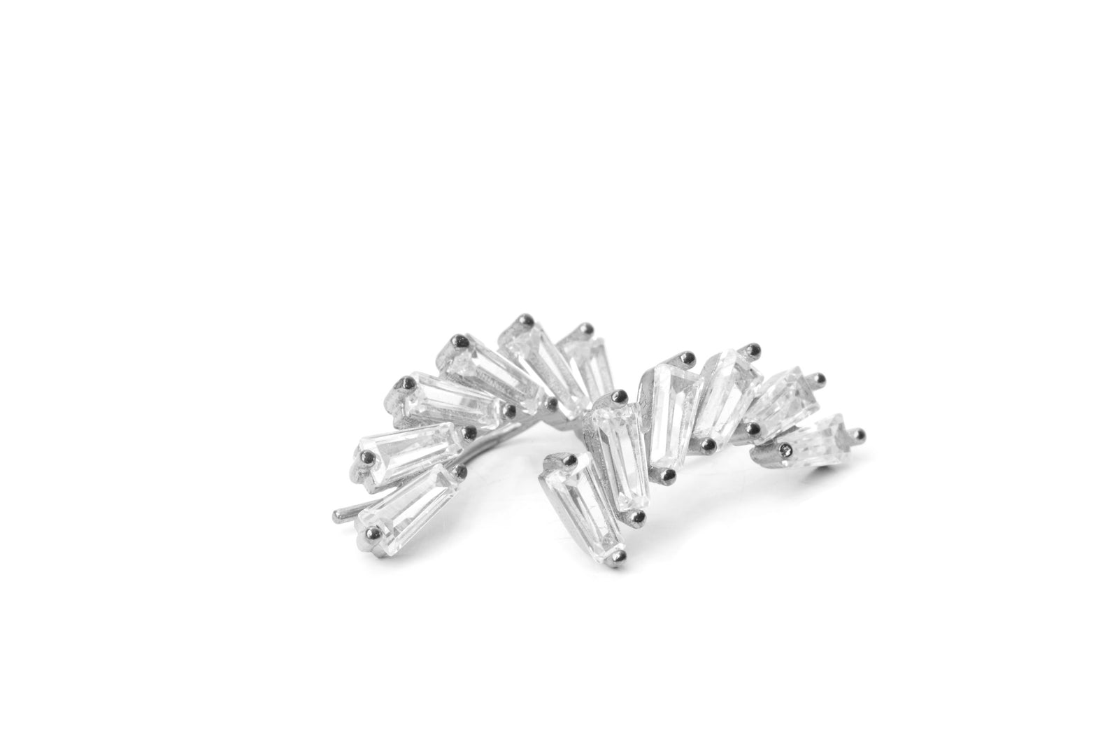 Baguette CZ Crawler Earrings