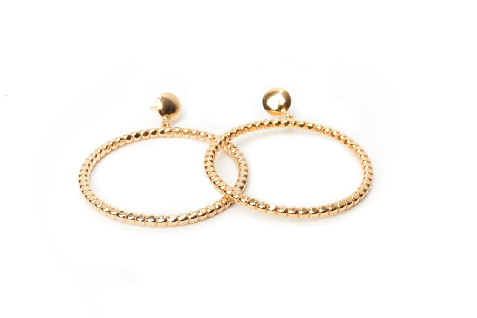 Gold Ball Hoops