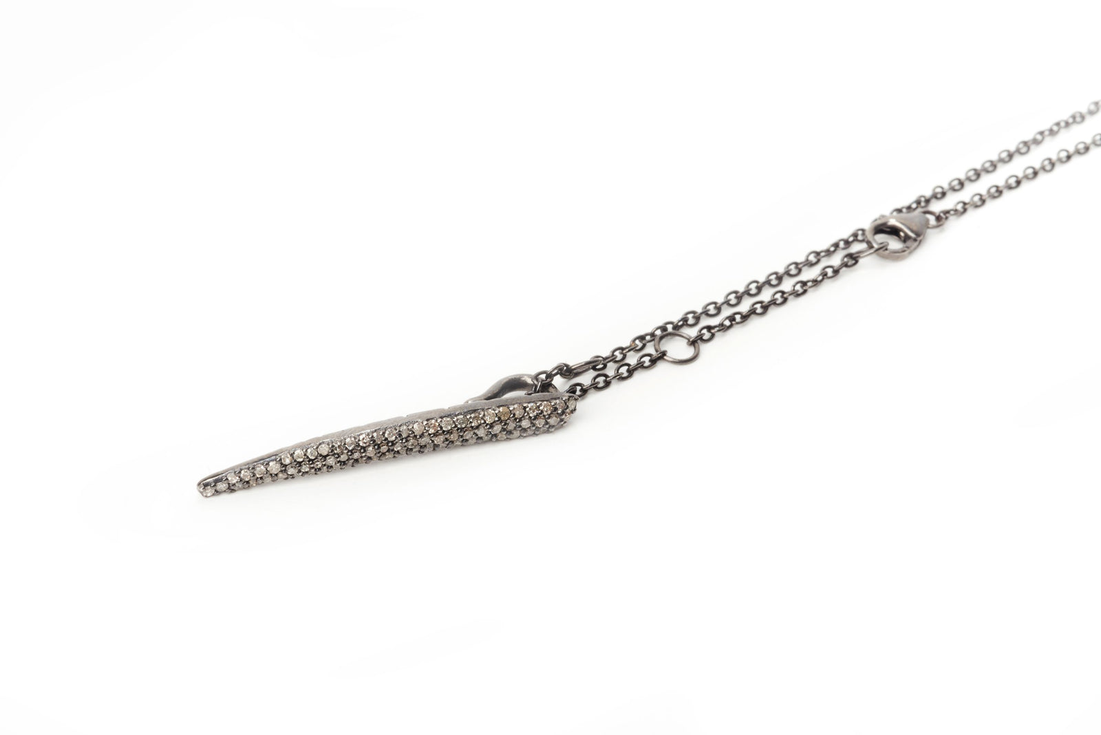 Diamond Tusk Necklace