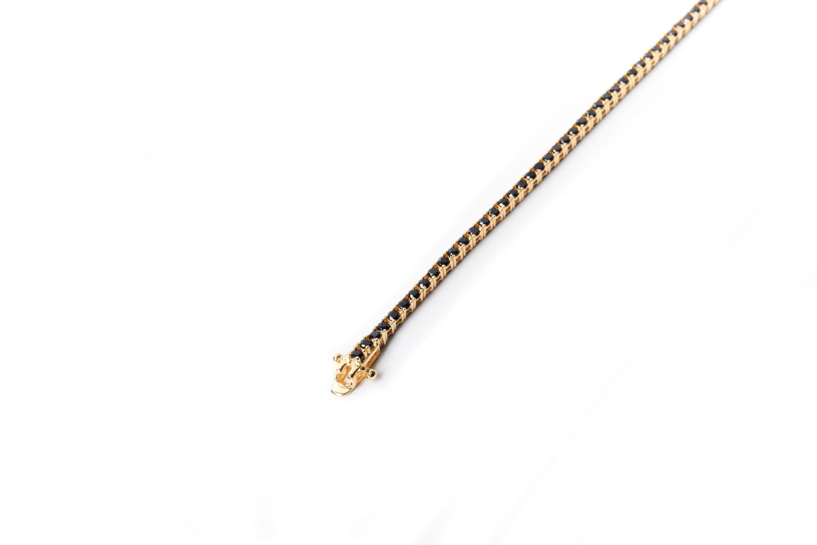 Black Tennis Bracelet Clasp Closure