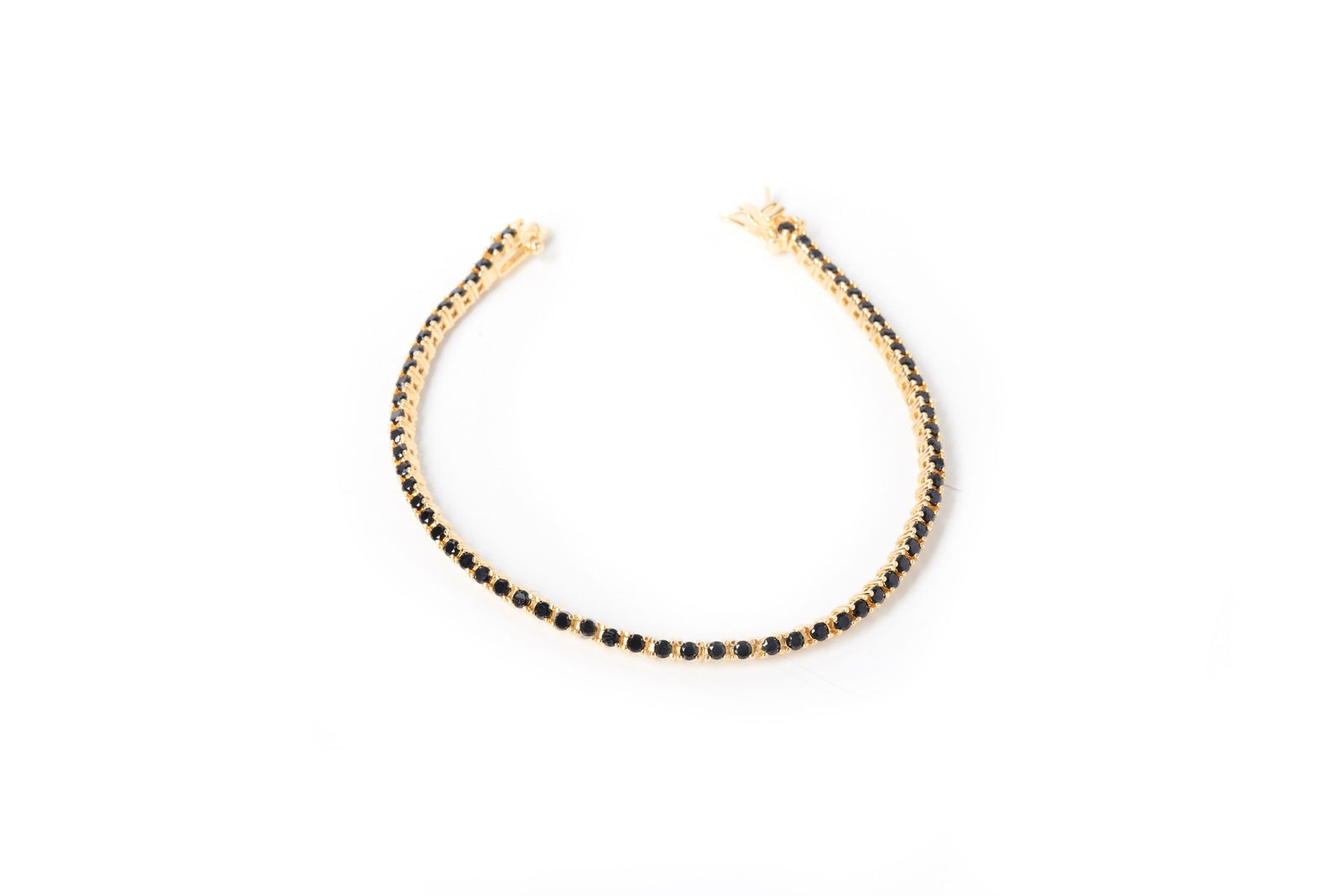 Black Tennis Bracelet Clasp Closure